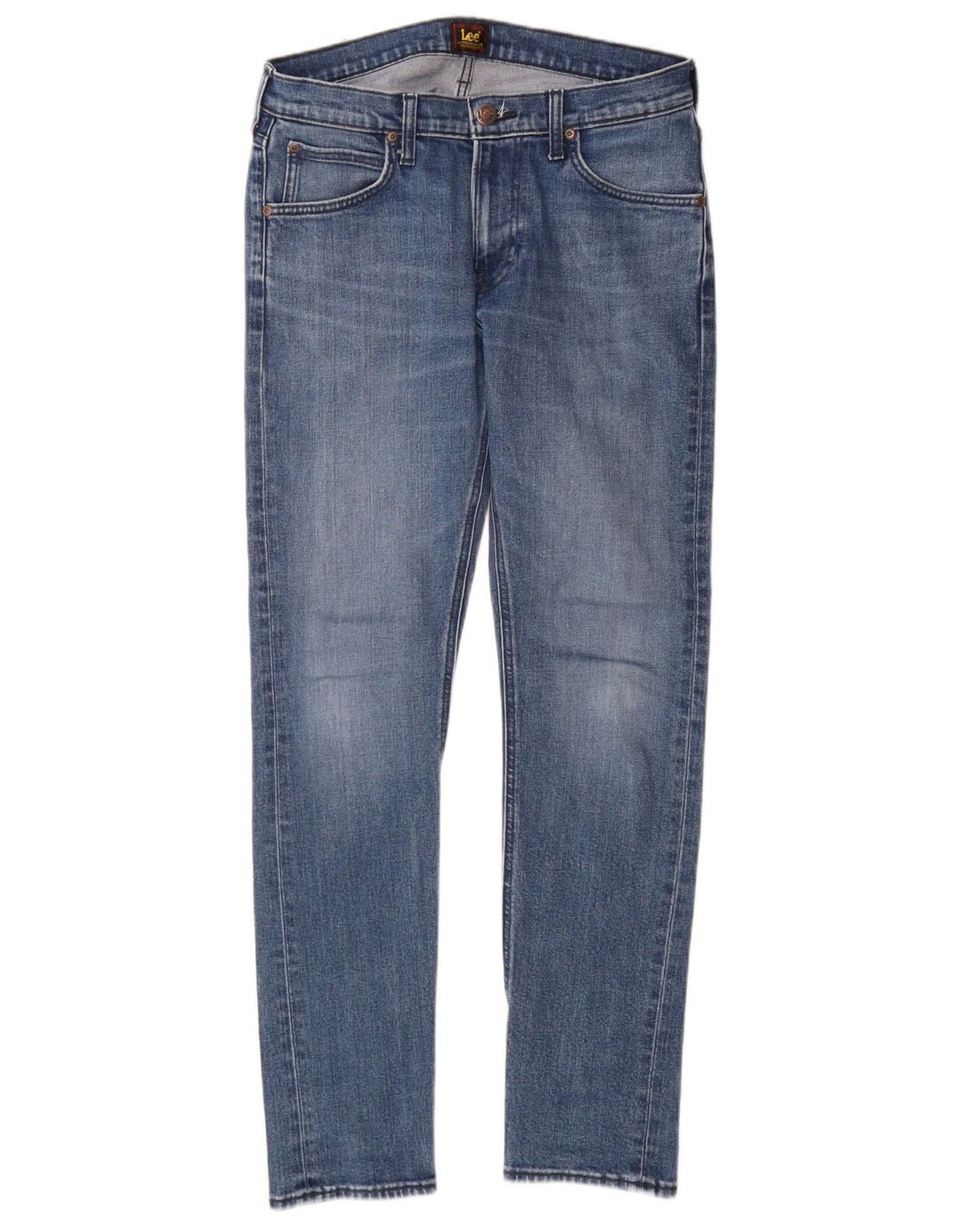 Lee Mens Luke Slim Jeans W30 L32 Blue Cotton