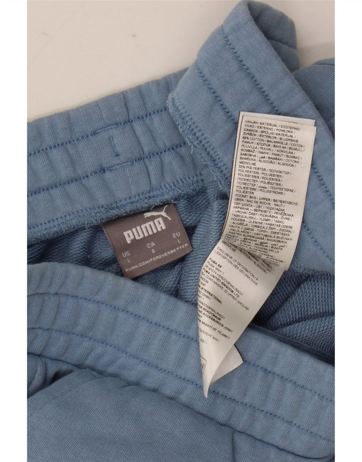 Ανδρικό γραφικό αθλητικό σορτς Puma μεγάλο μπλε βαμβακερό