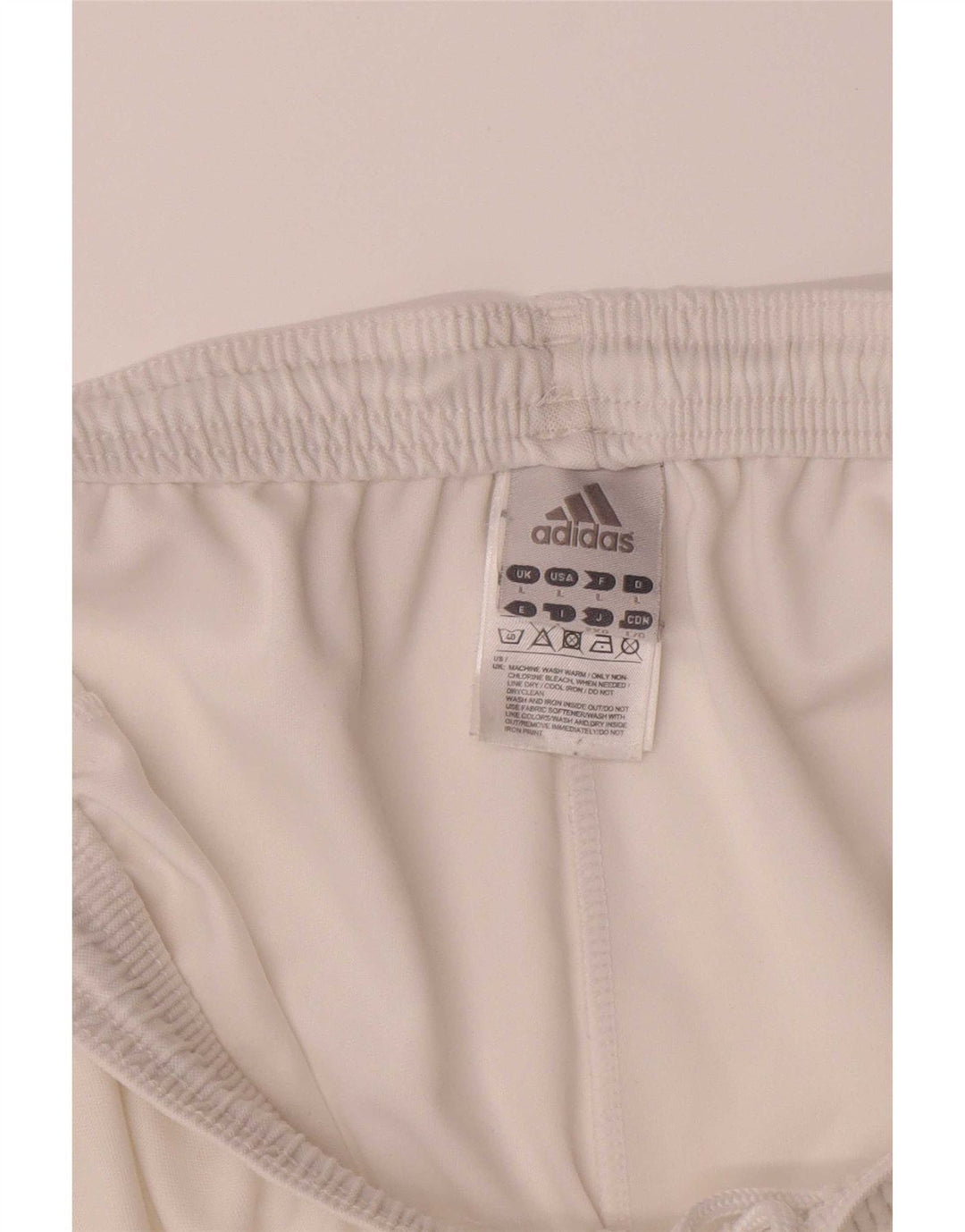 Ανδρικό αθλητικό σορτς Adidas Climalite Graphic μεγάλο λευκό πολυεστέρα