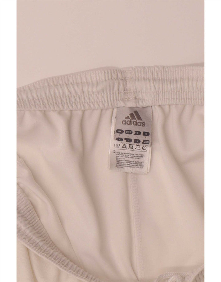 Ανδρικό αθλητικό σορτς Adidas Climalite Graphic μεγάλο λευκό πολυεστέρα