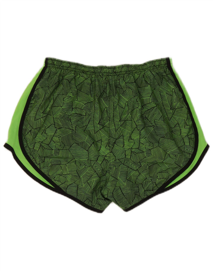 Γυναικείο αθλητικό σορτς Nike Dri Fit UK 14 Μεσαίου πράσινου γεωμετρικού πολυεστέρα
