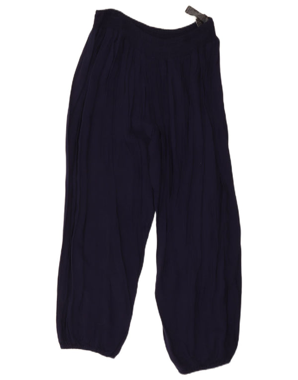 Marks & Spencer Γυναικεία Joggers Cropped Παντελόνι Μεγάλο W30 L23 Navy Blue