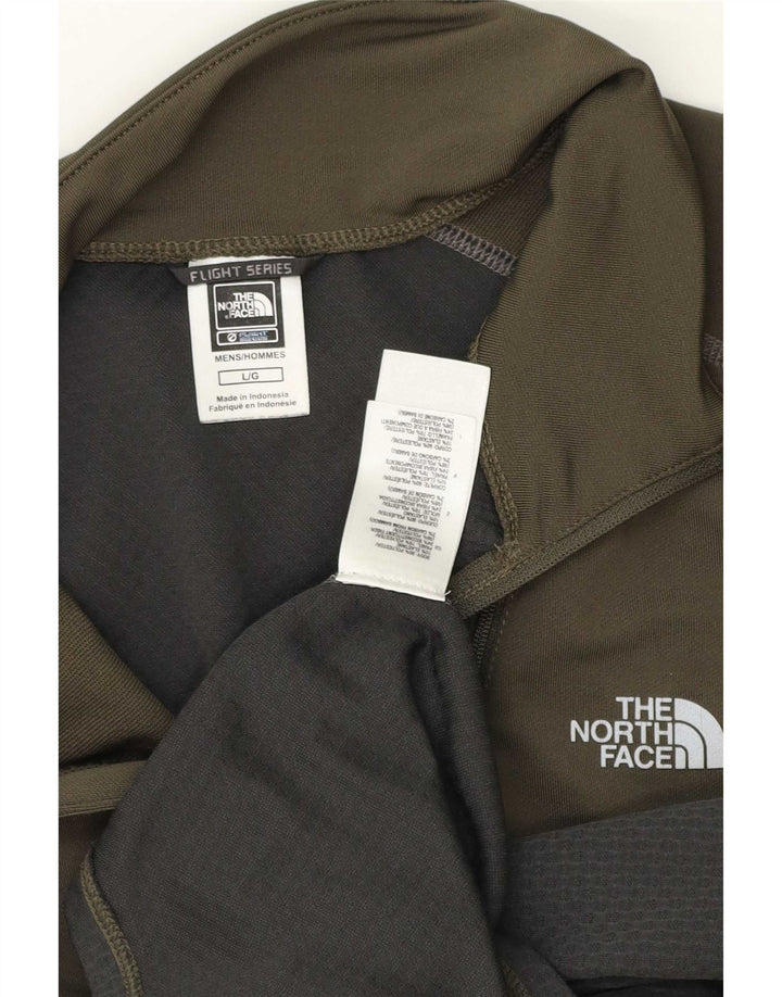 Ανδρική φόρμα πουλόβερ με φερμουάρ North Face Top Large Khaki Colourblock