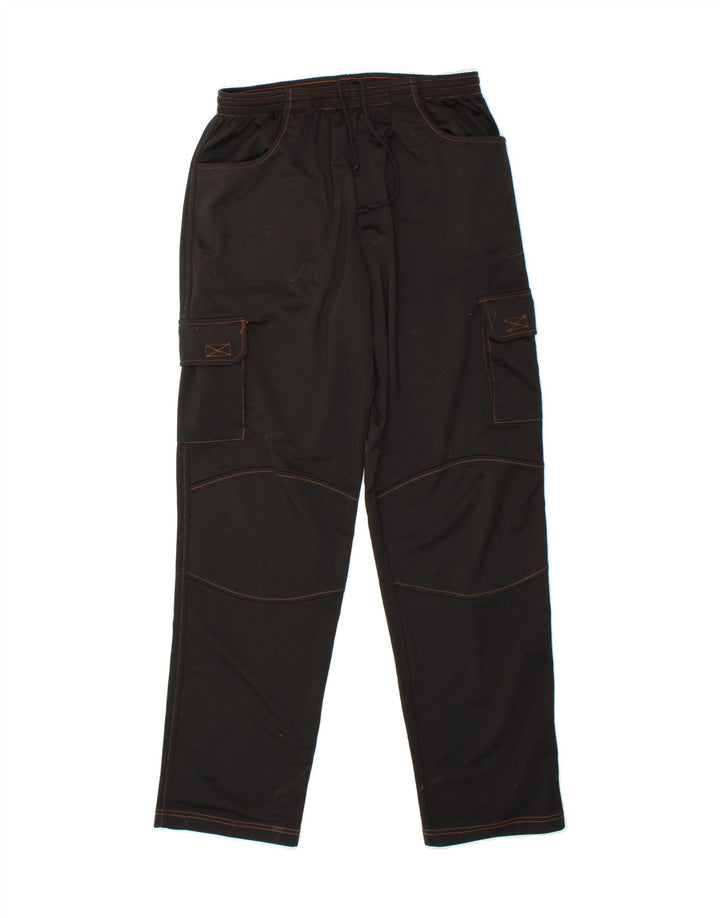 DIADORA Mens Cargo Tracksuit Trousers UK 42 Large Black Polyester Vintage Diadora and Second-Hand Diadora from Messina Hembry 