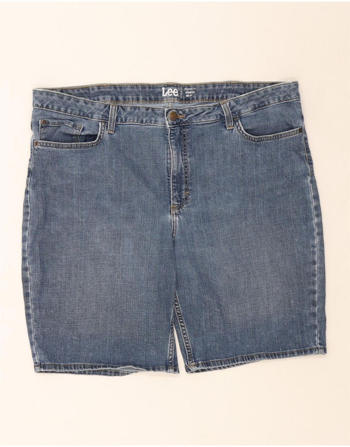LEE Womens Bermuda Mid Rise Regular Fit Denim Shorts W42 3XL Blue Vintage Lee and Second-Hand Lee from Messina Hembry 