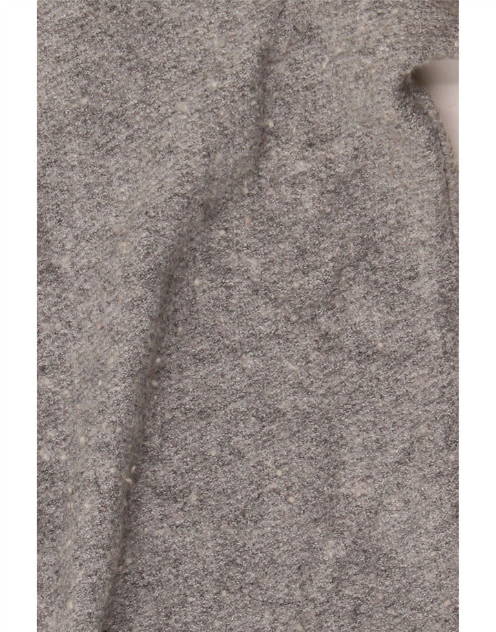 Superdry Γυναικείο ανοιχτό πουλόβερ με ζακέτα UK 2 2XS σε γκρι φλύκταινες