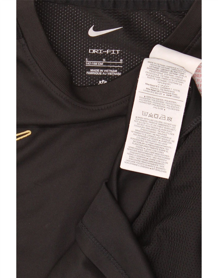 Μπλουζάκι NIKE Boys Dri Fit T-shirt 12-13 ετών μεγάλο μαύρο πολυεστέρα