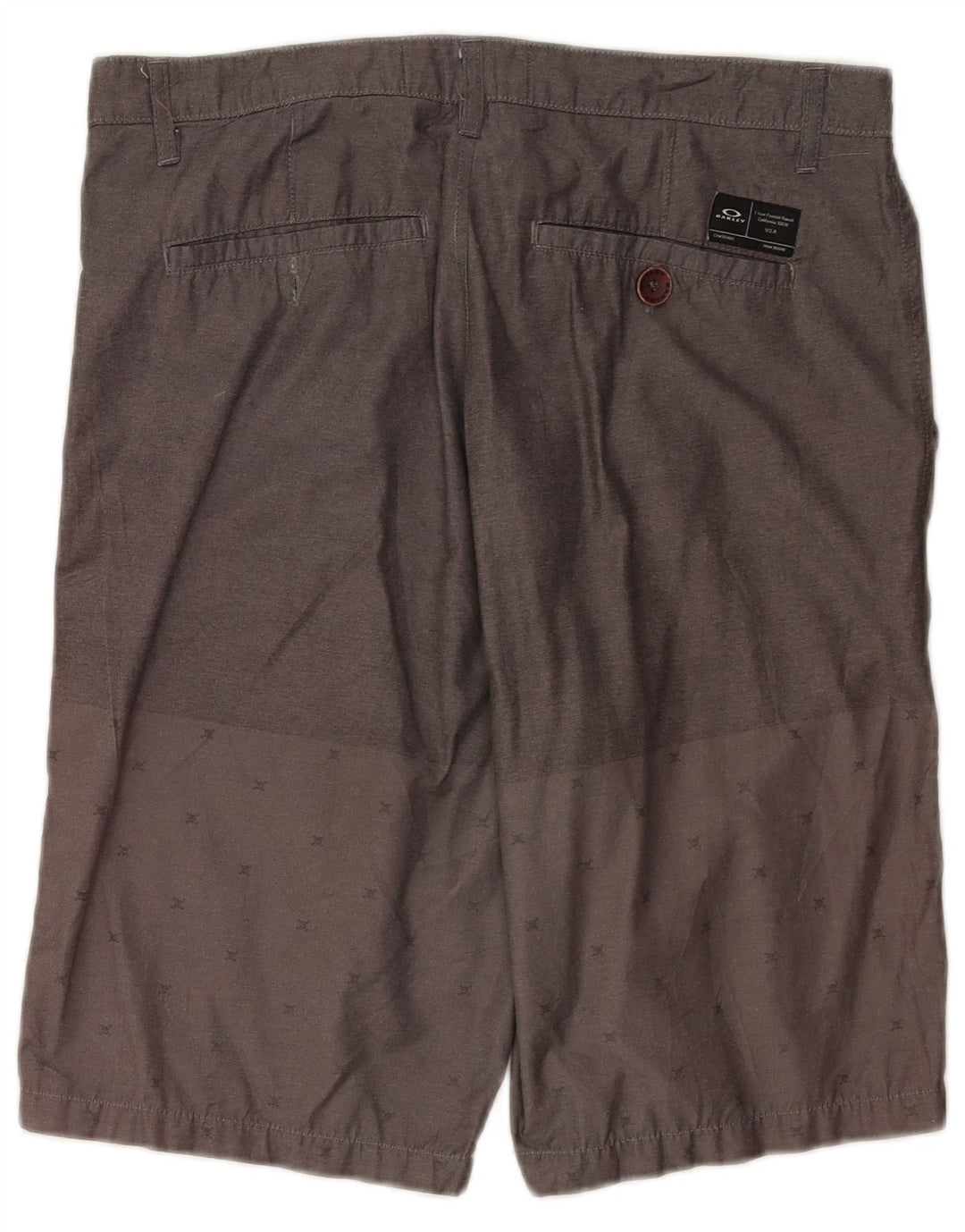Oakley Ανδρικό σορτς Chino με κανονική εφαρμογή W34 Μεγάλο βαμβακερό γκρι στίγματα