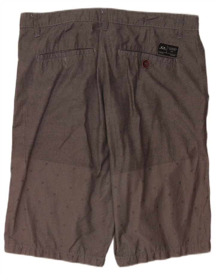 Oakley Ανδρικό σορτς Chino με κανονική εφαρμογή W34 Μεγάλο βαμβακερό γκρι στίγματα
