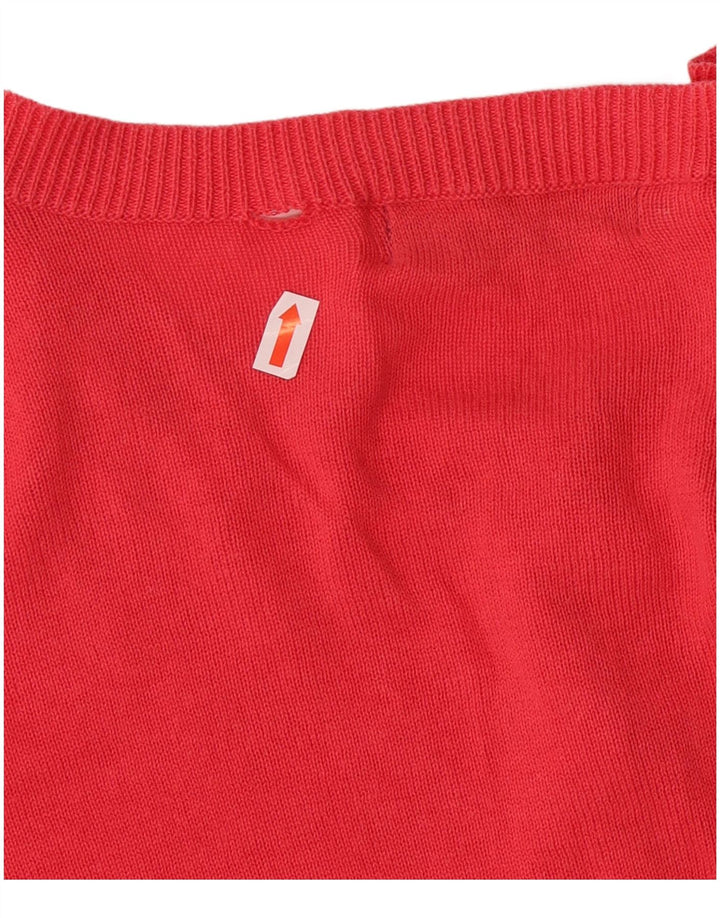 MARKS & SPENCER Γυναικείο πουλόβερ ζακέτα UK 18 XL Ροζ βαμβακερό