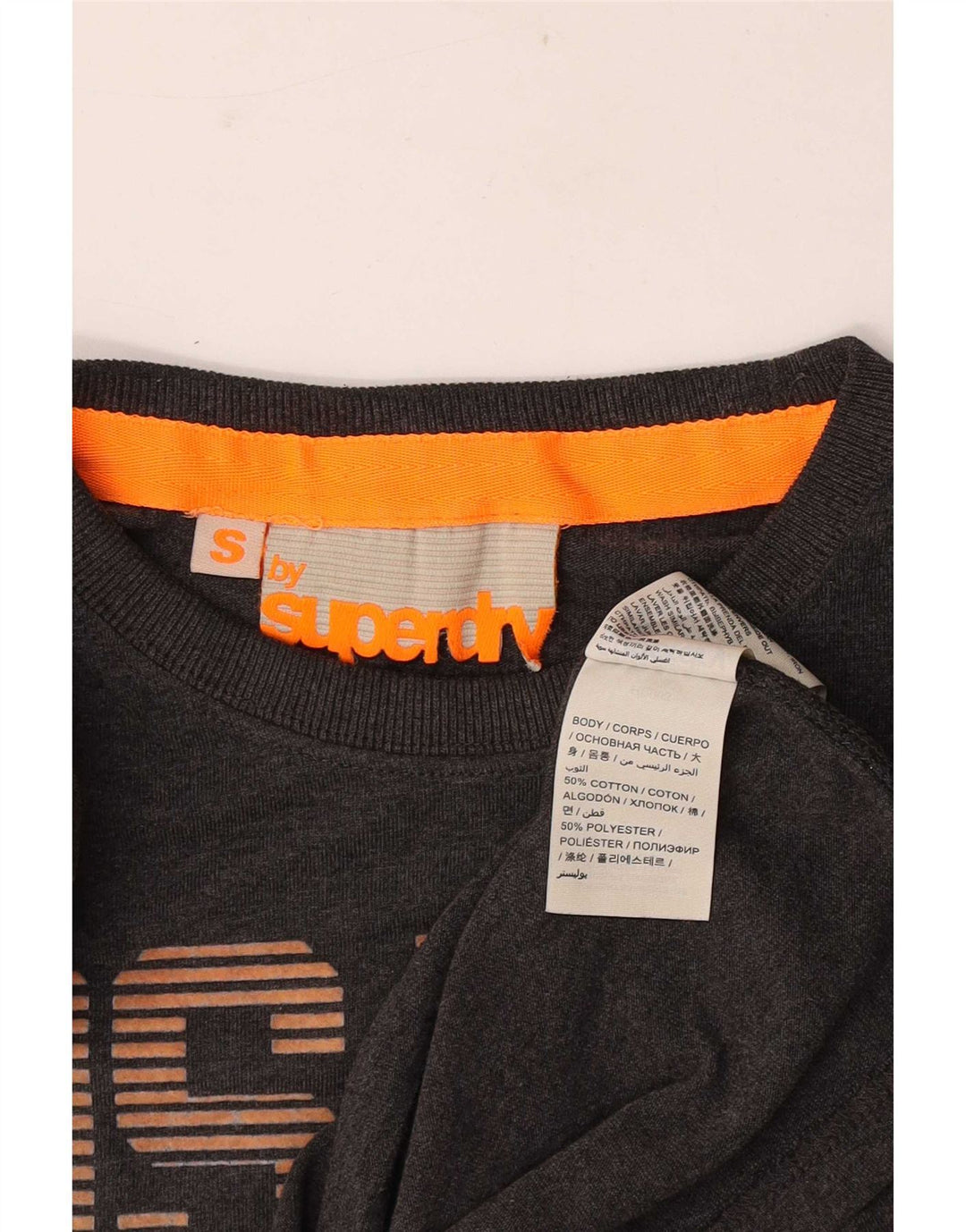 Μπλουζάκι Superdry Ανδρικό γραφικό μπλουζάκι Osaka, μικρό γκρι βαμβακερό