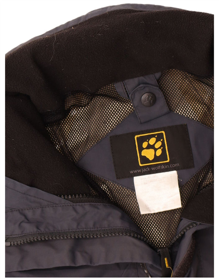 Jack Wolfskin Ανδρικό μπουφάν βροχής UK 40/42 Μεγάλο Navy Blue Polyester