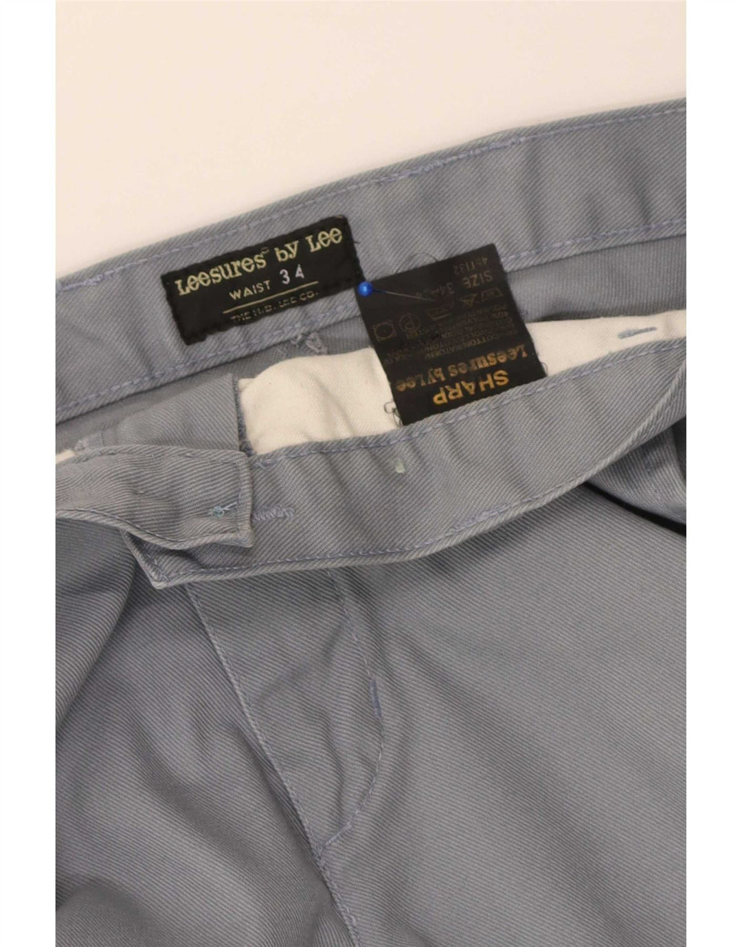 Ανδρικό παντελόνι Chino Lee Sharp Fit ίσιο W34 L34 Γκρι βαμβακερό