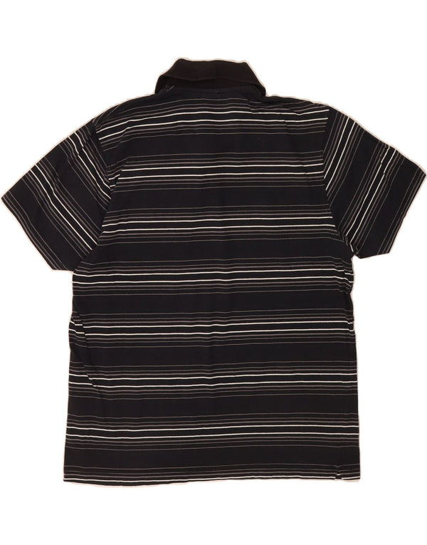 NIKE Mens Polo Shirt UK 47/48 2XL Navy Blue Striped