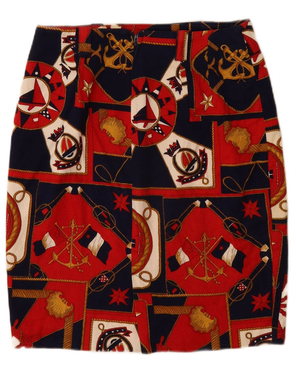 LES COPAINS Γυναικεία Pencil Φούστα IT 42 Medium W26 Navy Blue