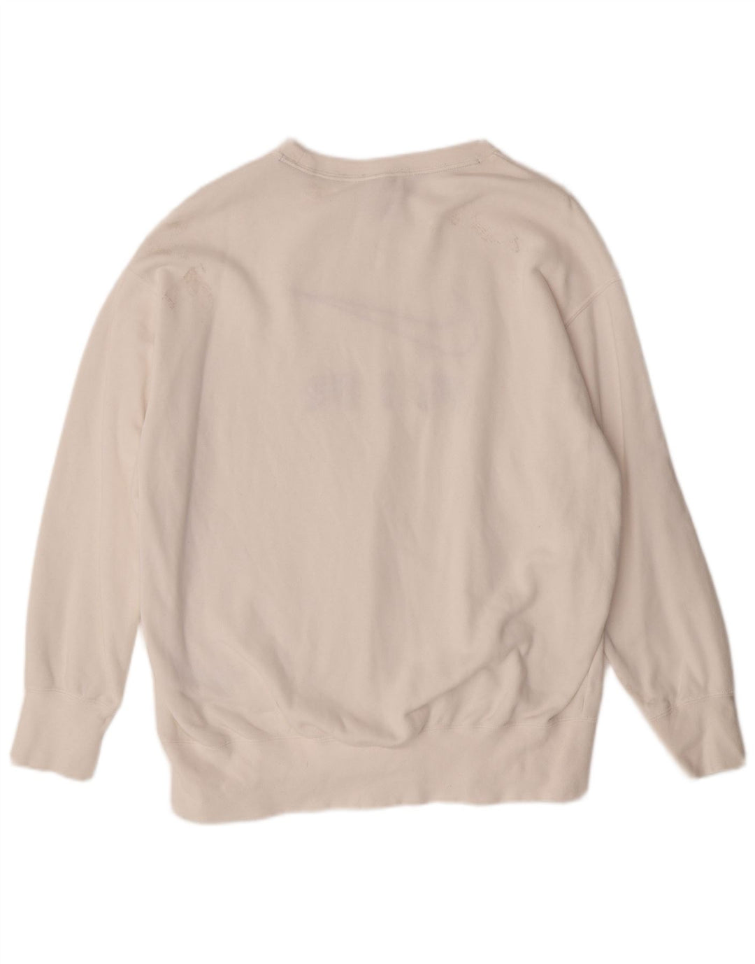 Ανδρικό γραφικό φούτερ NIKE με χαλαρή εφαρμογή Jumper XS Λευκό βαμβακερό