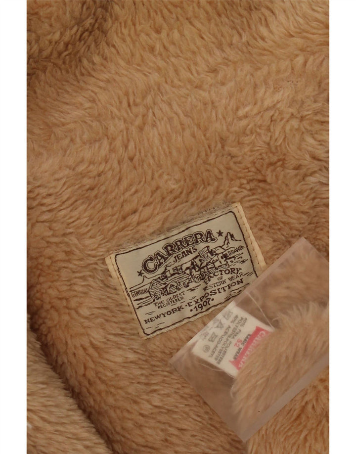 Carrera Mens Sherpa Bomber Jacket IT 52 XL Khaki Polyester