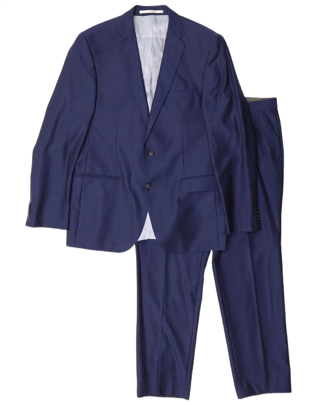 Ανδρική φόρμα 2 κουμπιών Baumler IT 52 XL W38 L29 Μπλε παρθένο μαλλί