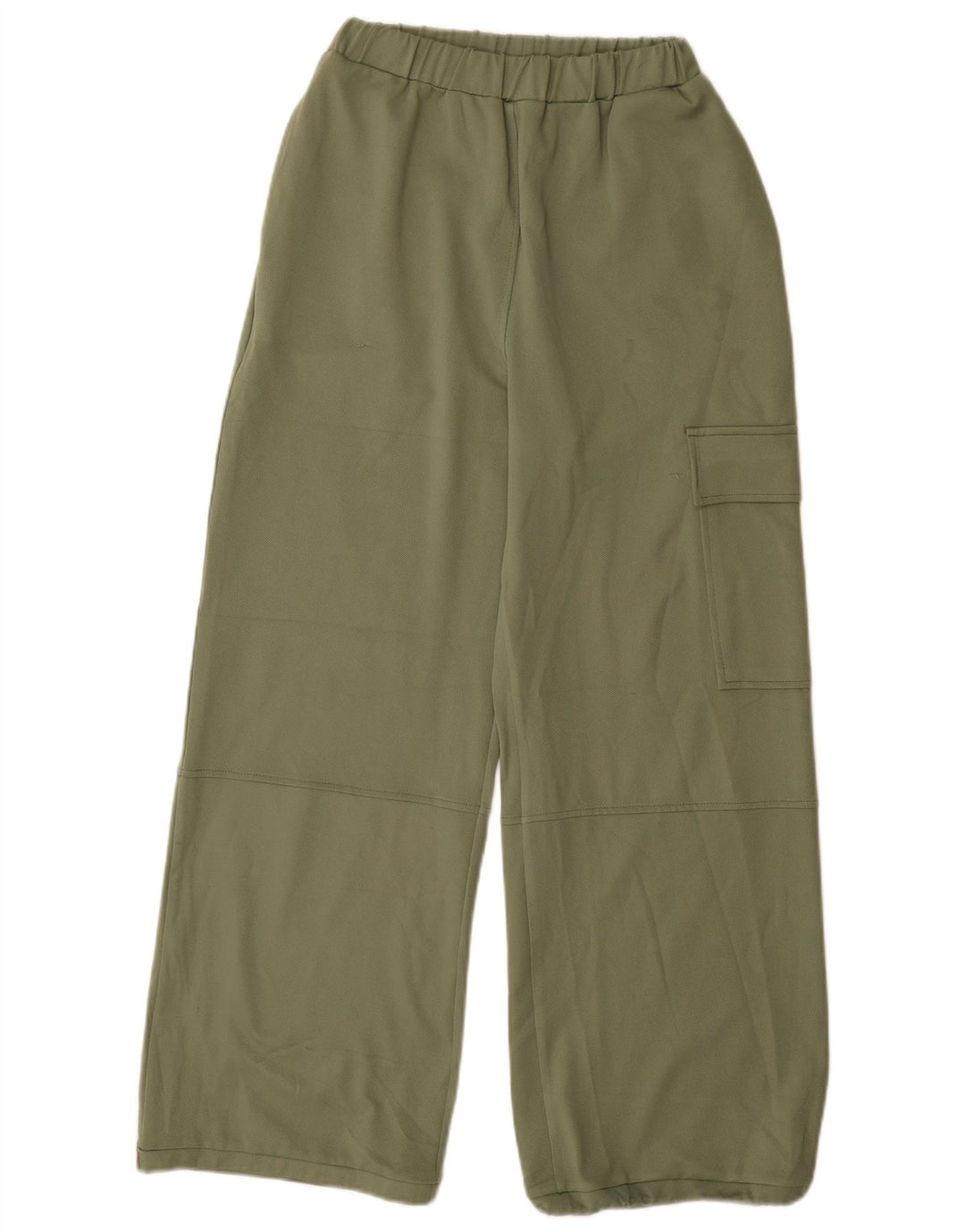 Zara Γυναικείο Φαρδύ Παντελόνι Cargo Μικρό W26 L29 Πράσινο Πολυεστέρα