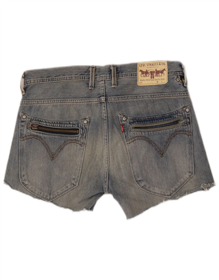 Γυναικείο σορτς Levi's 504 τζιν W34 μεγάλο μπλε