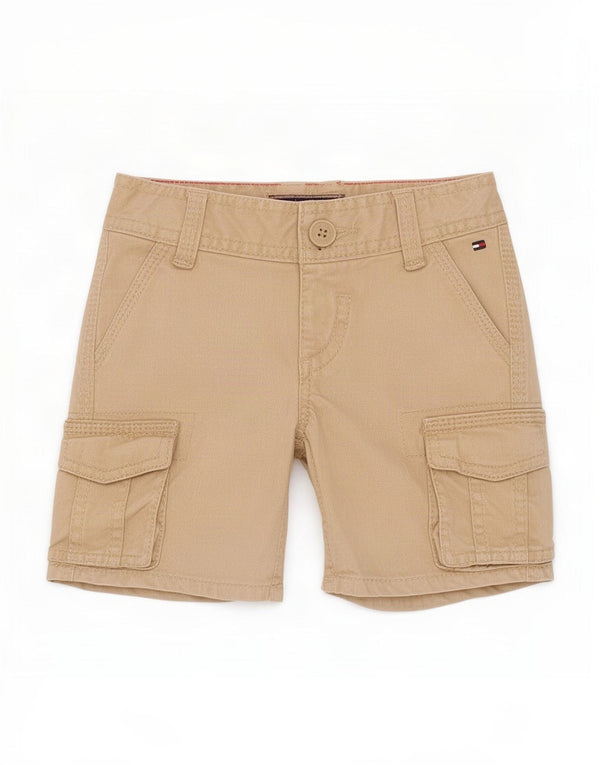 Tommy Hilfiger Baby Boys Graphic Σορτς Cargo 3-6 μηνών W18 Μπεζ βαμβακερό
