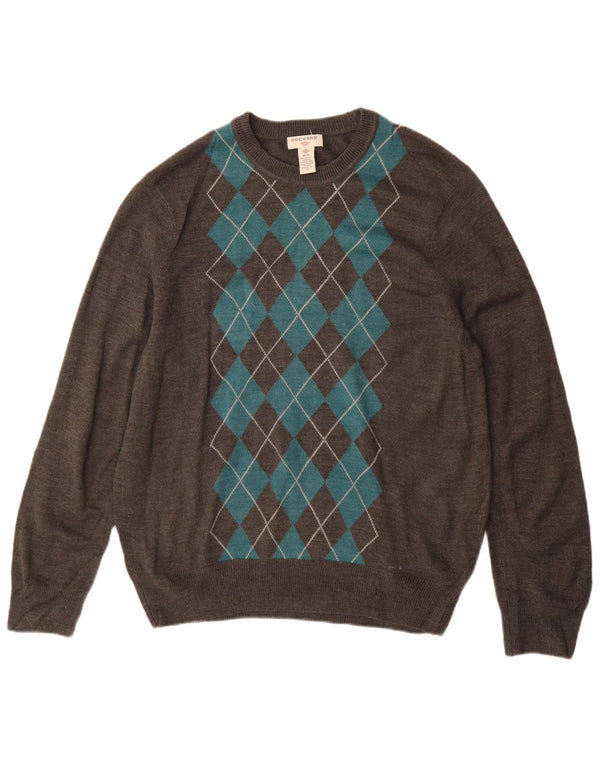 Ανδρικό πουλόβερ Dockers Crew Neck Jumper Medium Grey Argyle/Diamond Acrylic