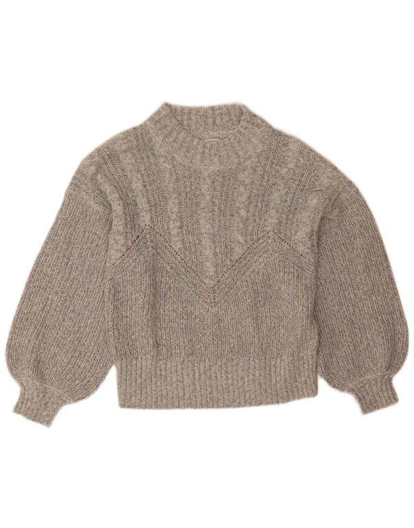 Αντικείμενο Γυναικείο πουλόβερ με λαιμόκοψη UK 16 Large Grey Acrylic