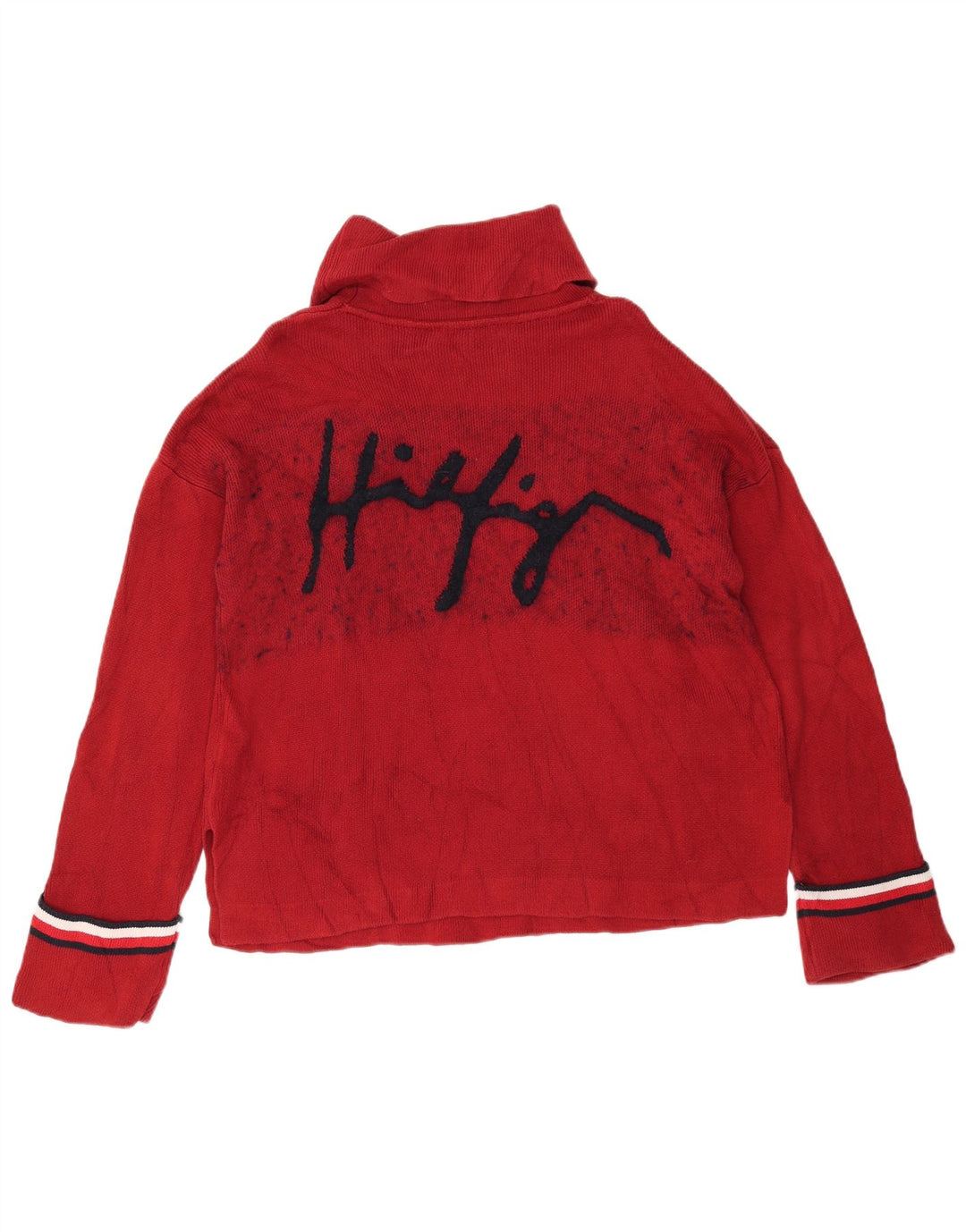 Tommy Hilfiger Γυναικείο πουλόβερ με ρολό λαιμόκοψη UK 10 Small Red