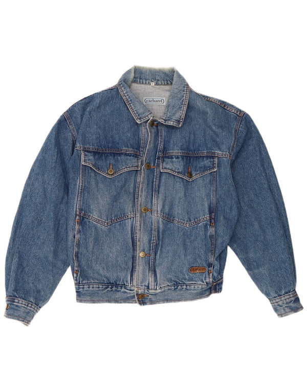 Cacharel Ανδρικό Τζιν Μπουφάν UK 36 Small Blue Cotton