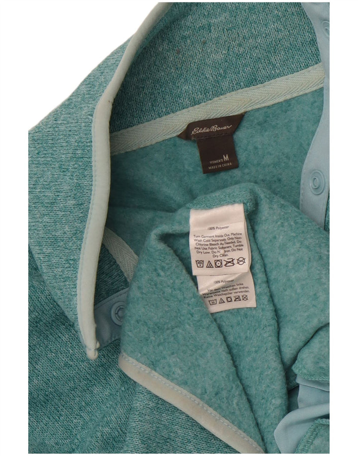 EDDIE BAUER Γυναικείο φούτερ με λαιμόκοψη με κουμπιά Jumper UK 14 Medium Turquoise