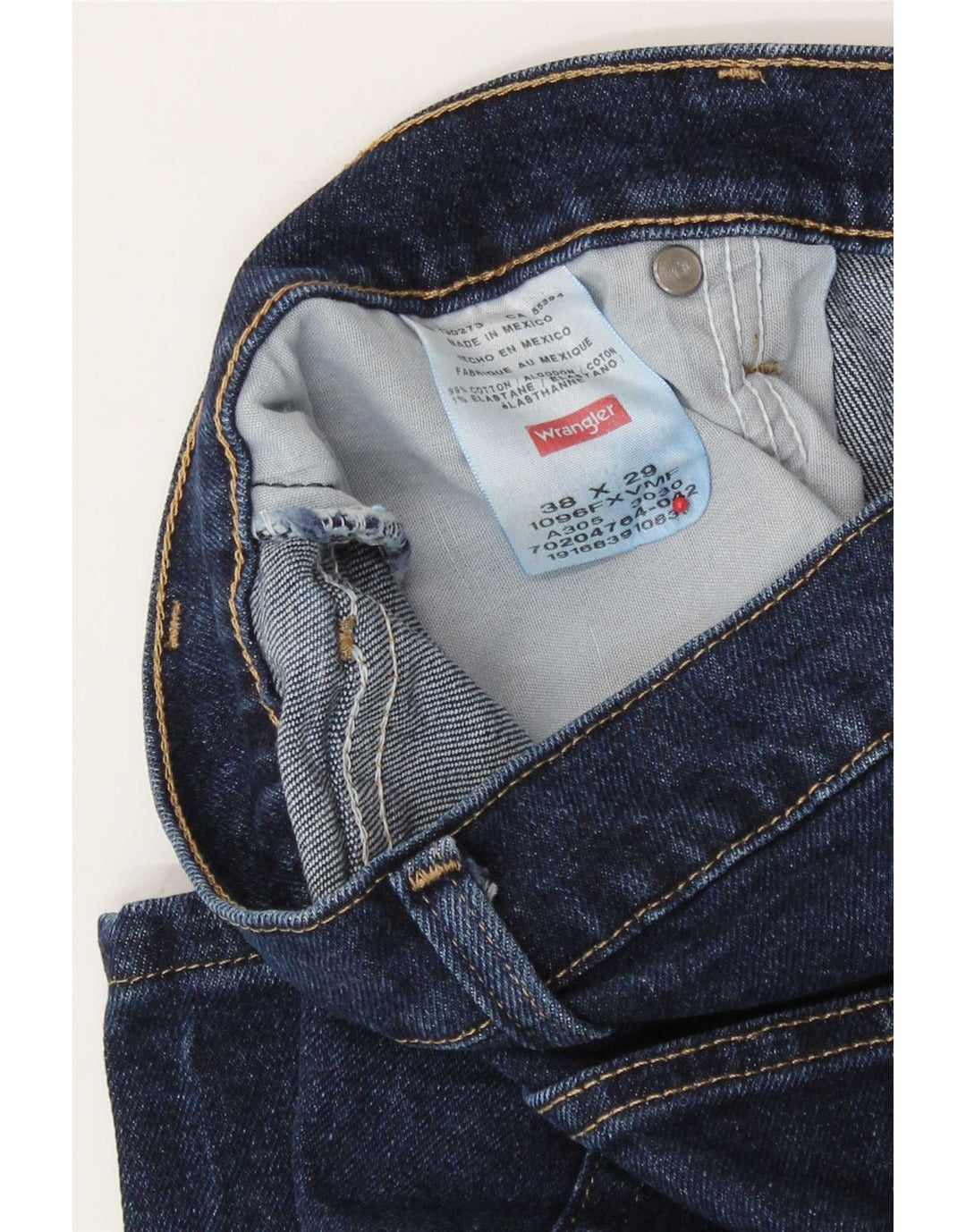 Ανδρικό τζιν Wrangler ίσιο W38 L29 Navy Blue Cotton