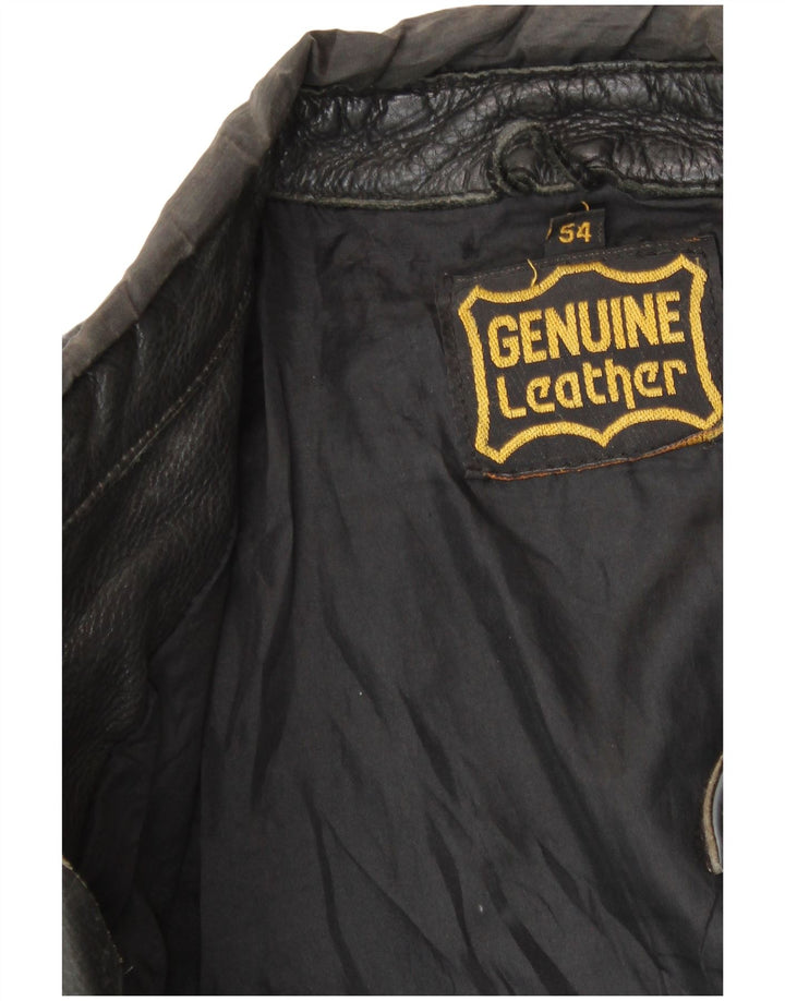 Ανδρικό μπουφάν SCOTCHLITE 3M Bomber IT 54 2XL Μαύρο Colourblock Δερμάτινο