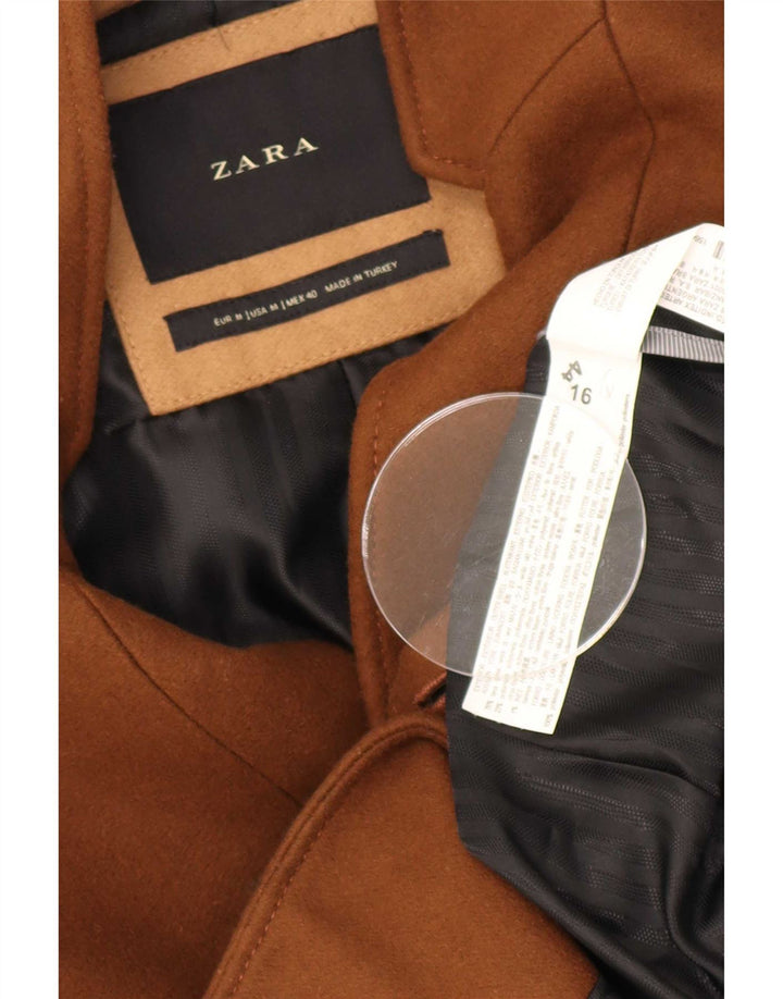 Zara Ανδρικό Πανωφόρι UK 38 Μεσαίο Μπεζ μαλλί