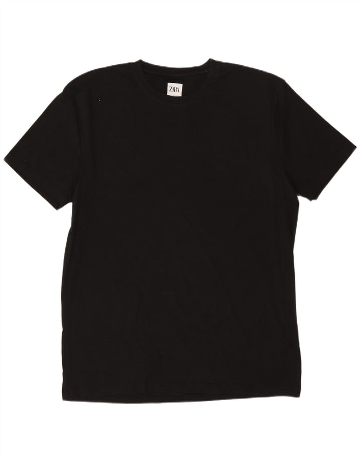 Ανδρικό T-Shirt ZARA Slim Fit Top XL Μαύρο