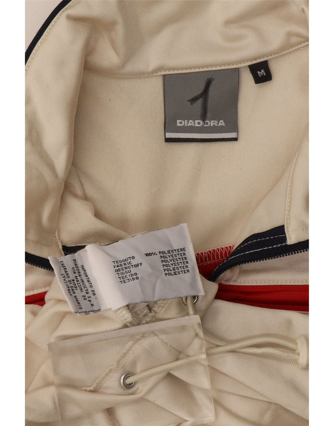 DIADORA Γυναικεία αθλητική φόρμα Top Jacket UK 14 Medium Off White Colourblock