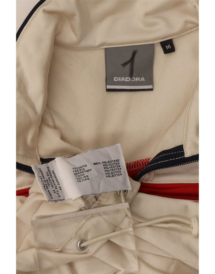 DIADORA Γυναικεία αθλητική φόρμα Top Jacket UK 14 Medium Off White Colourblock