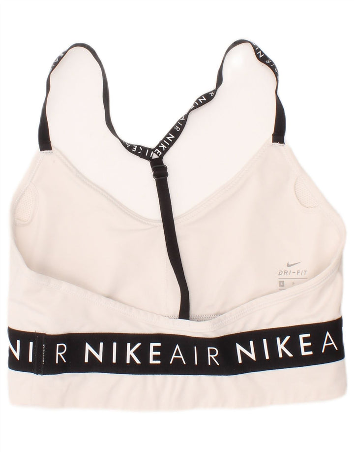Γυναικείο γραφικό αθλητικό σουτιέν Nike Small off White Sports από πολυεστέρα