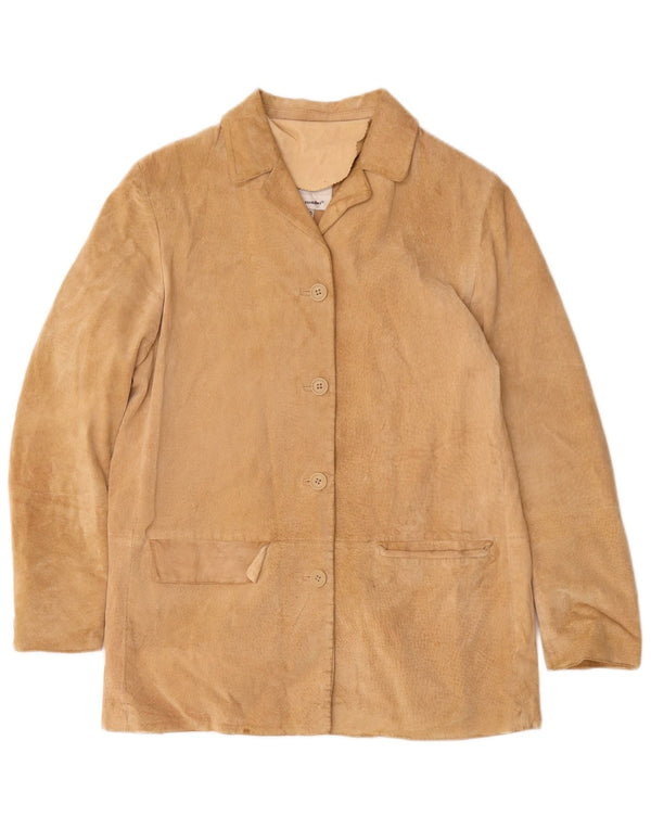 Conbipel Γυναικείο Μπουφάν με 4 κουμπιά Suede Blazer IT 40 Small Beige