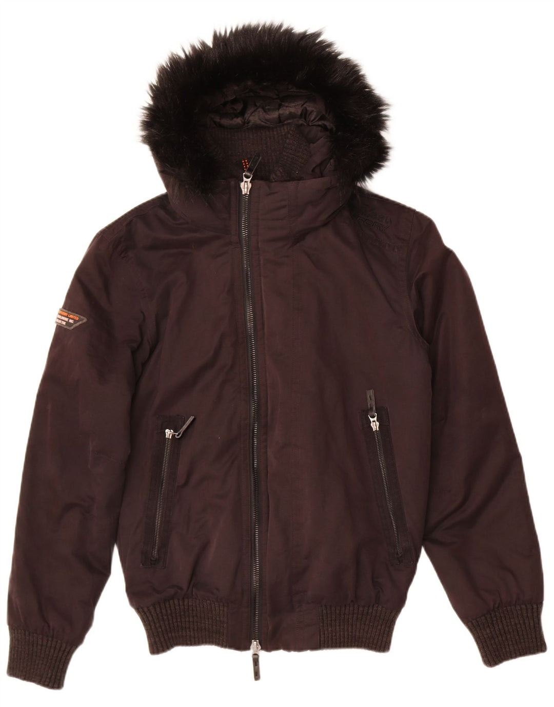 Ανδρικό μπουφάν με κουκούλα Superdry UK 38 Medium Black Polyester