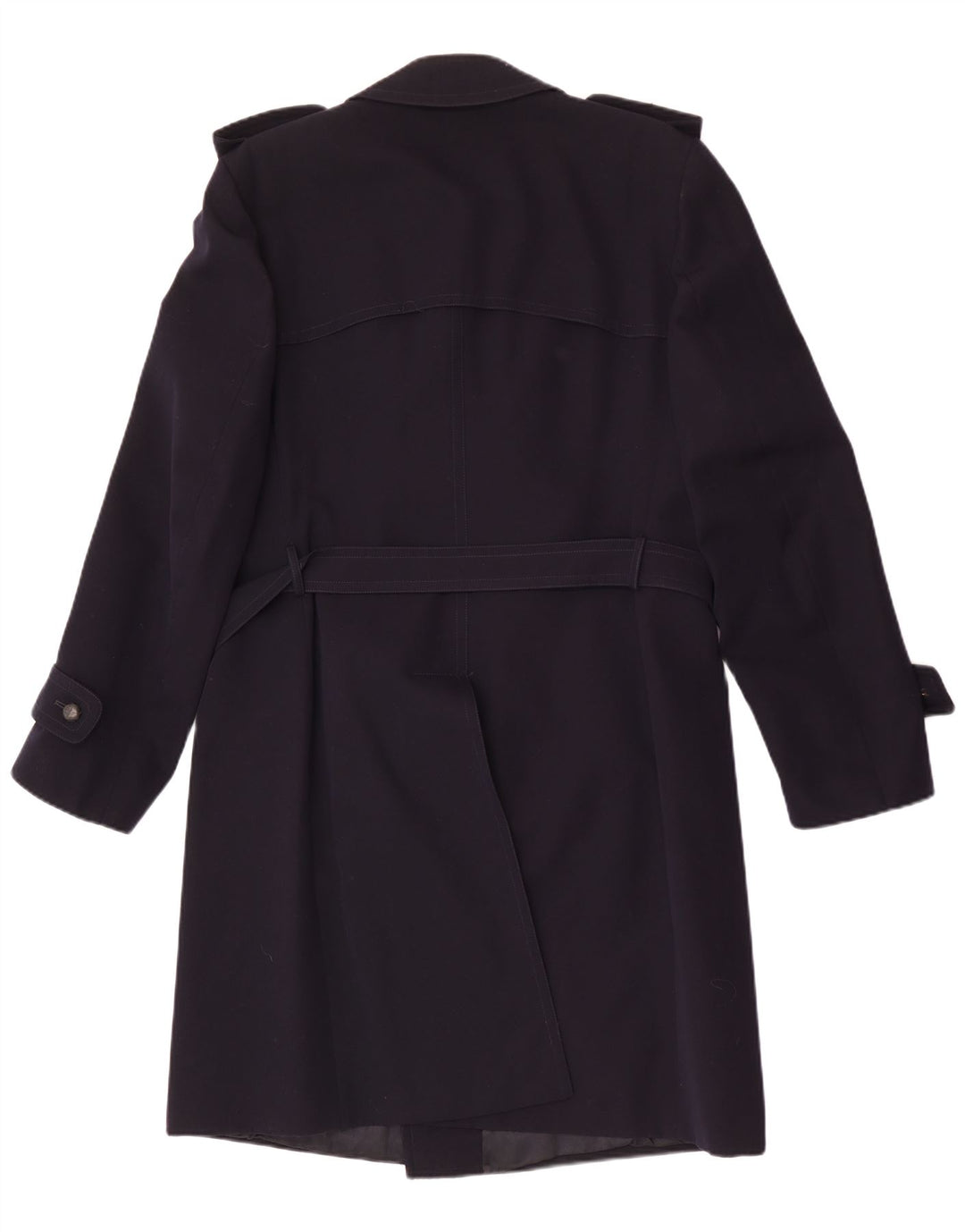 Vintage Ανδρικό διπλό παλτό UK 36 Small Navy Blue Wool