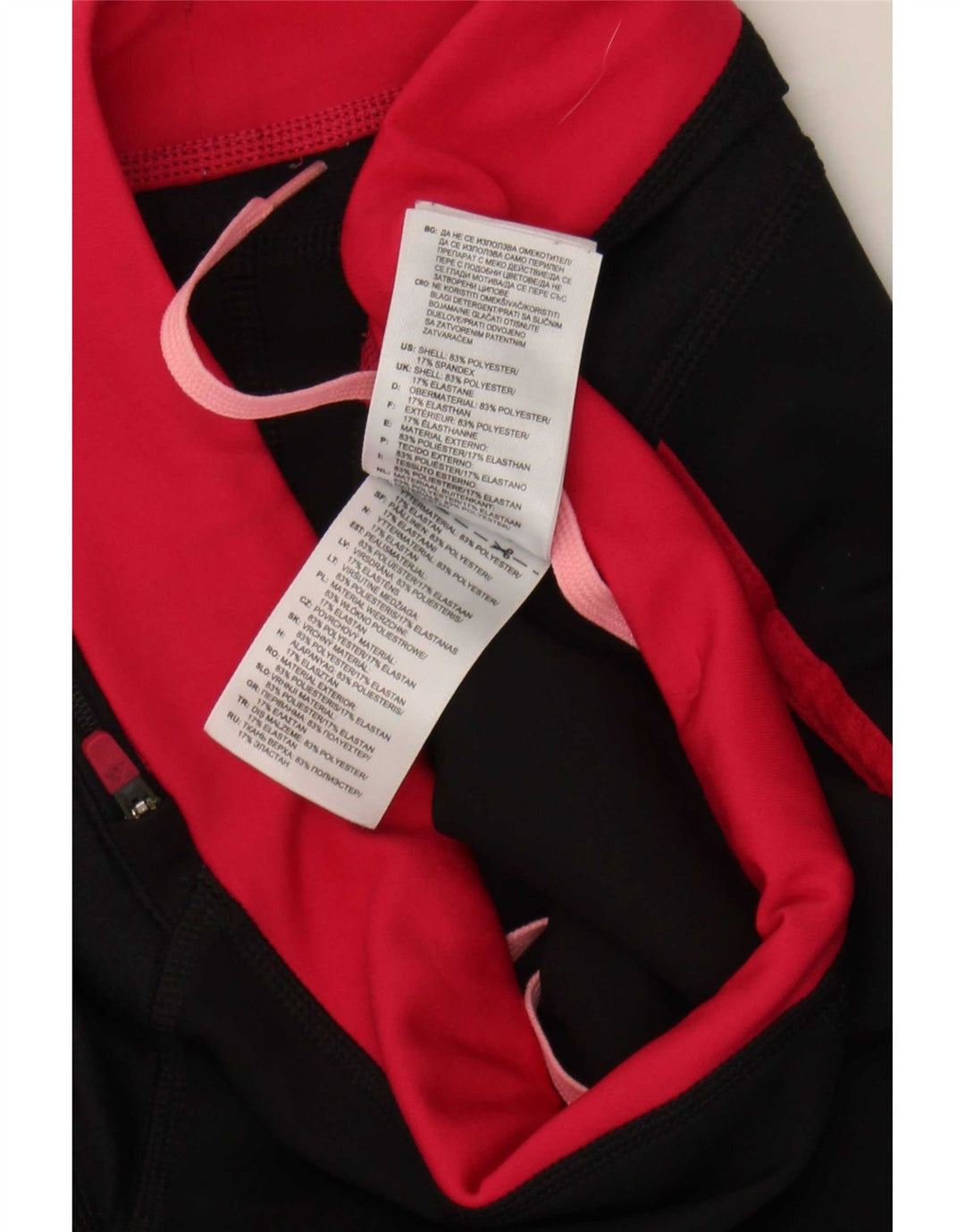 Adidas Γυναικεία Κάπρι Κολάν UK 12 Medium Black Colourblock Polyester