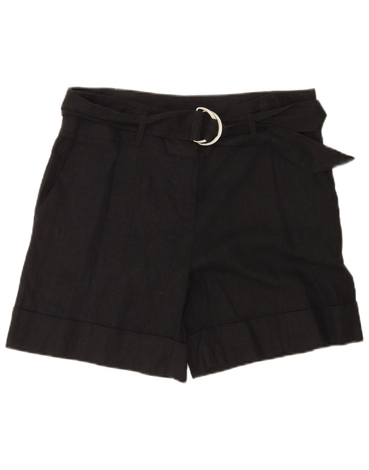 Γυναικείο Casual σορτς Marks & Spencer UK 12 Medium W32 Μαύρο λινό