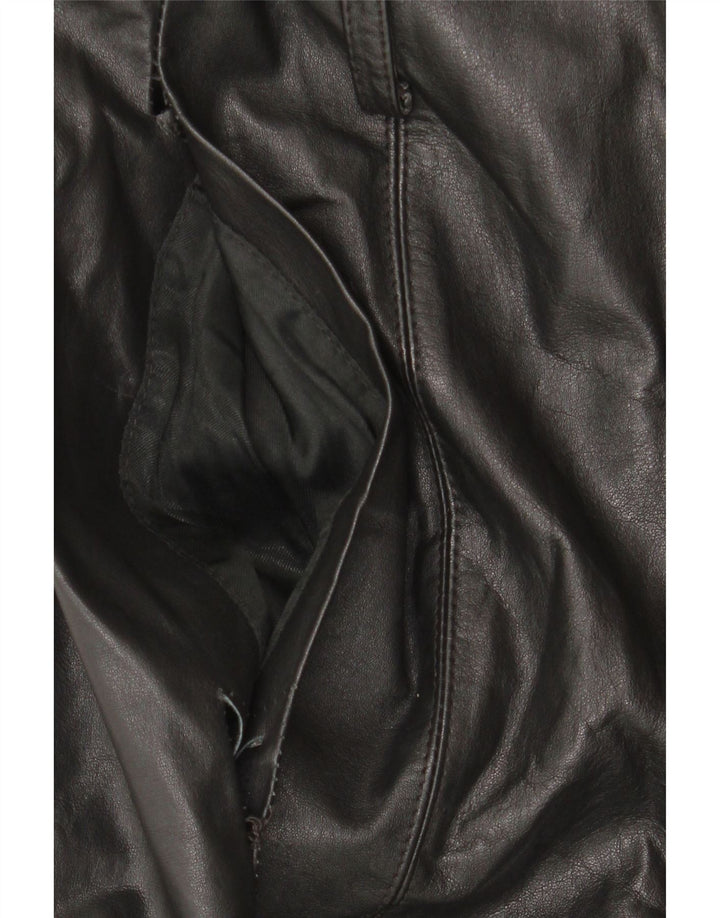 Klima Γυναικείο Δερμάτινο Παλτό UK 10 Small Black