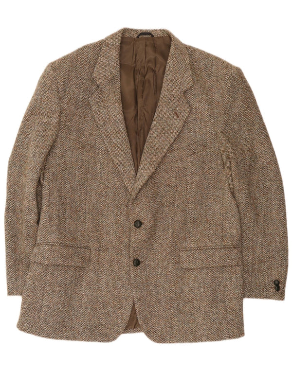 Harris Tweed Ανδρικό μπουφάν blazer UK 44 XL καφέ μαλλί