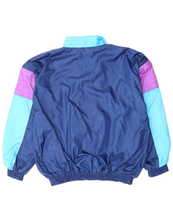 Ανδρική φόρμα VINTAGE Top Jacket XL Blue Colorblock Nylon