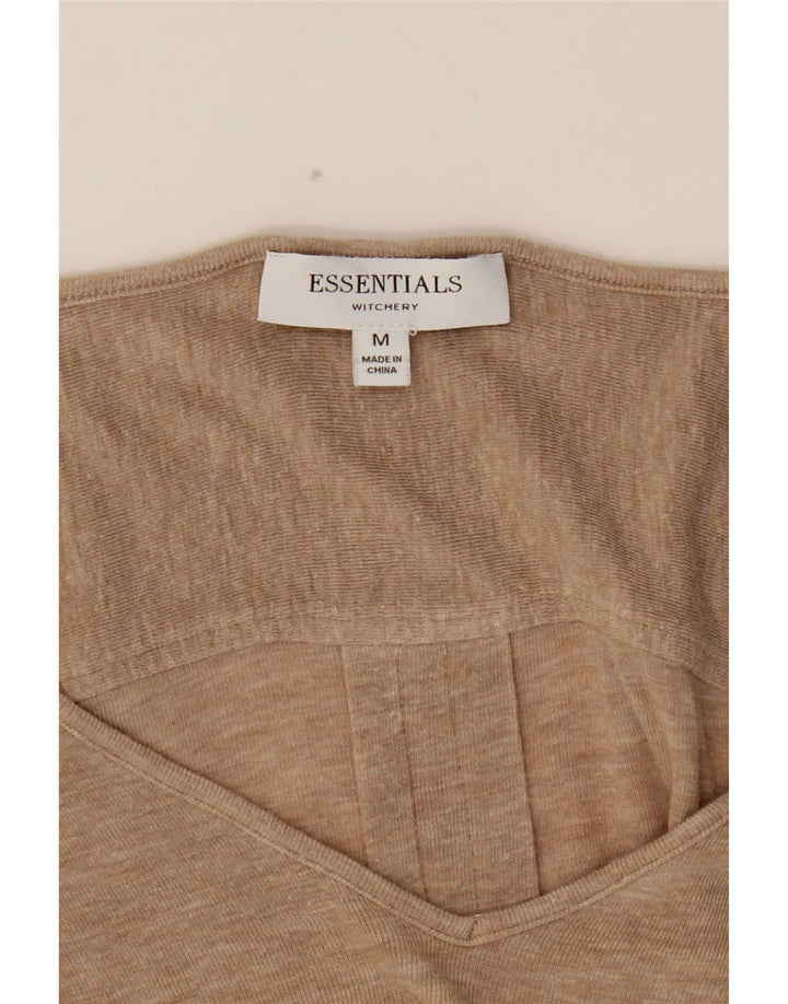 Essentials Γυναικείο τοπ μακρυμάνικο UK 12 Medium Beige Flecked