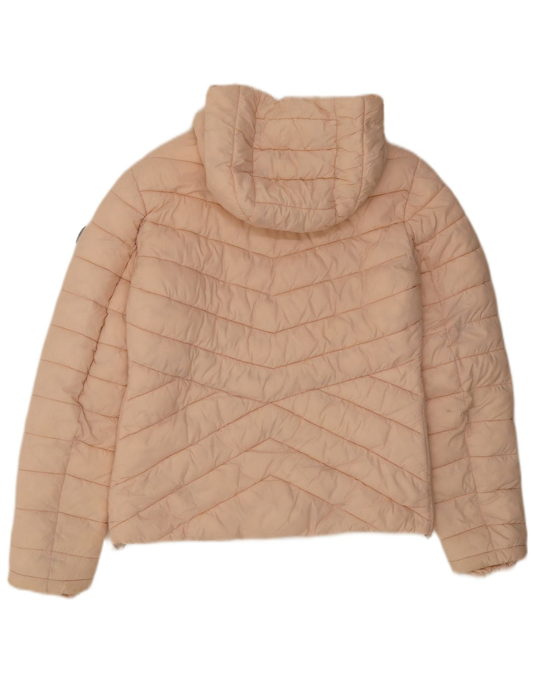 Superdry γυναικείο μπουφάν με κουκούλα UK 10 Small Pink Nylon