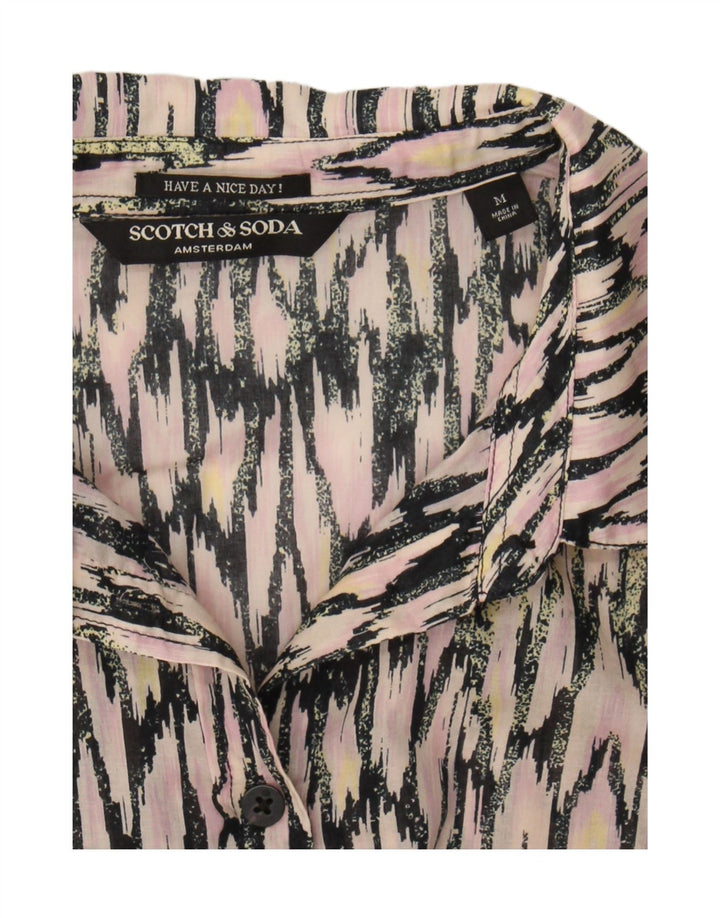 Scotch & Soda Γυναικείο πουκάμισο Abstract Pattern Μπλούζα UK 14 Medium Pink