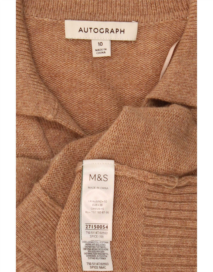 Marks & Spencer Γυναικείο πουλόβερ ζακέτα Autograph UK 10 Small Beige