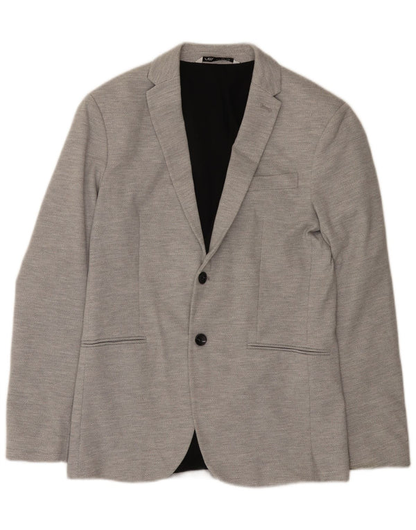 Zara Ανδρικό σακάκι με 2 κουμπιά σακάκι UK 38 Medium Grey